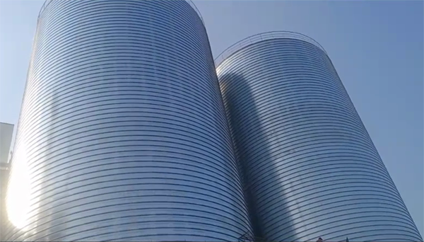 靖江2座混凝土高架卷板仓